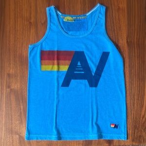 Blue Aviator Nation Size 8 Boys Tank Top